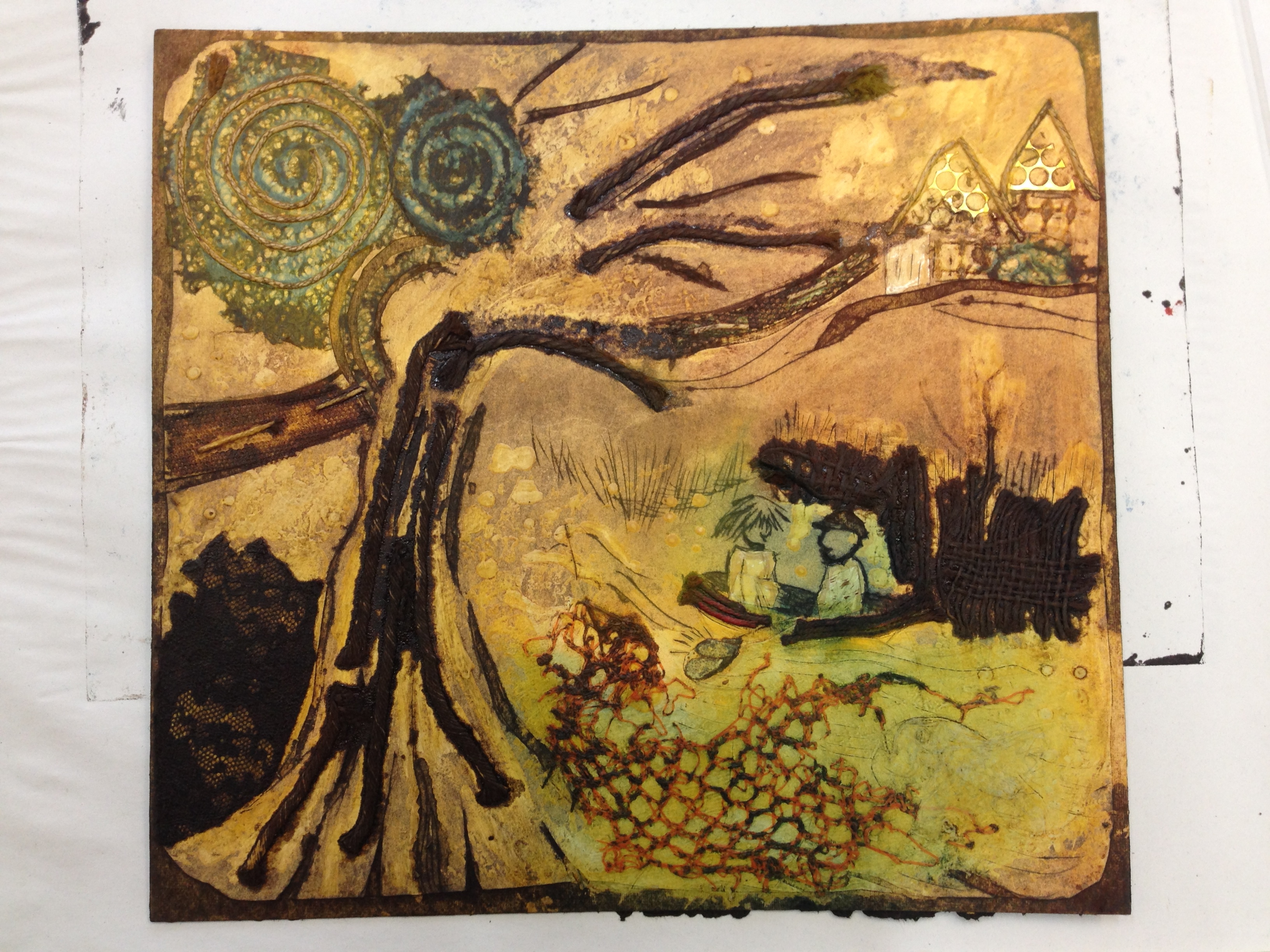 Collagraph Simple Examples How to do a Collagraph | Artahead
